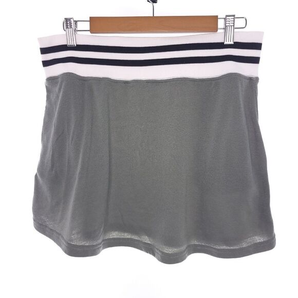 Free People Gray Striped Mini Skirt With Pockets Womens Size Large - Picture 5 of 8